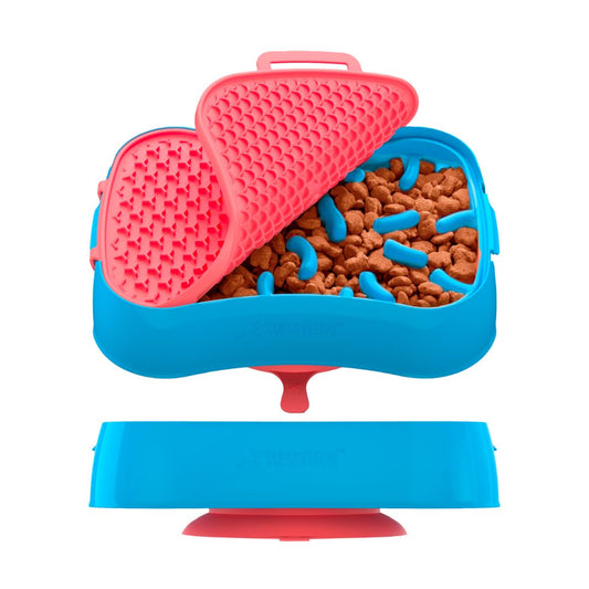 4-in-1 Slow Feeder Dog Bowl-0